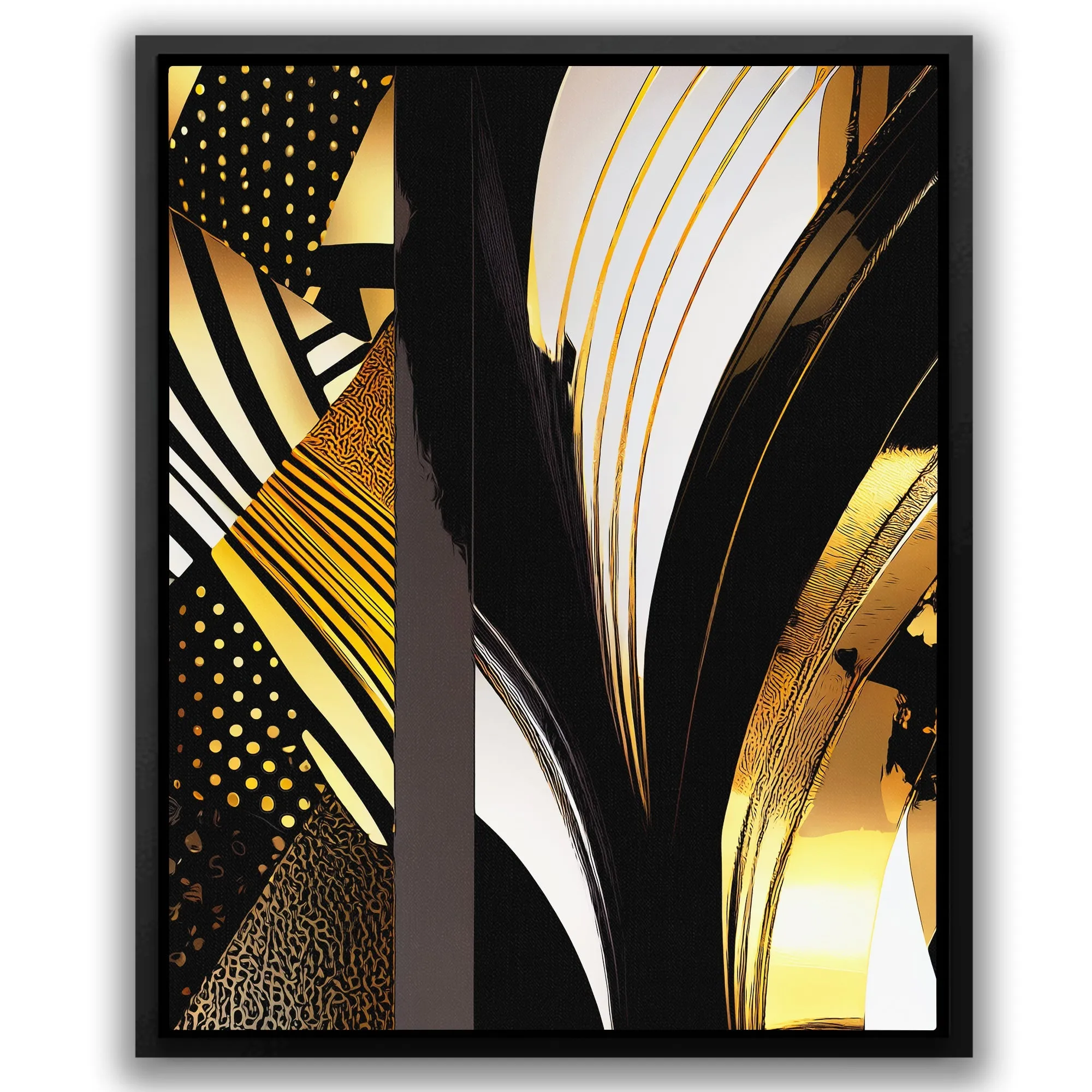 Black Gold Abstract V-1