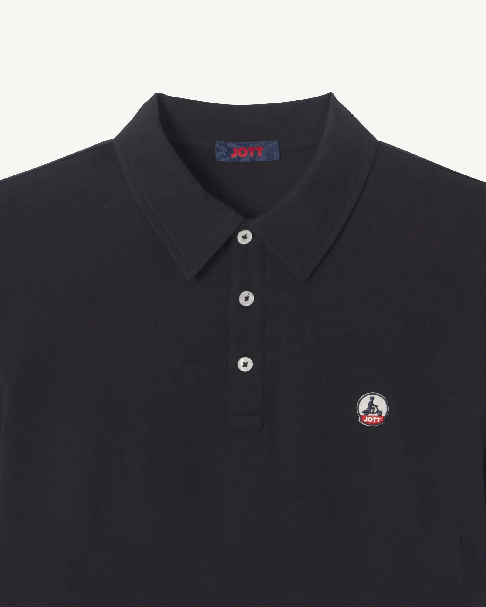 Black Lavan organic cotton polo shirt