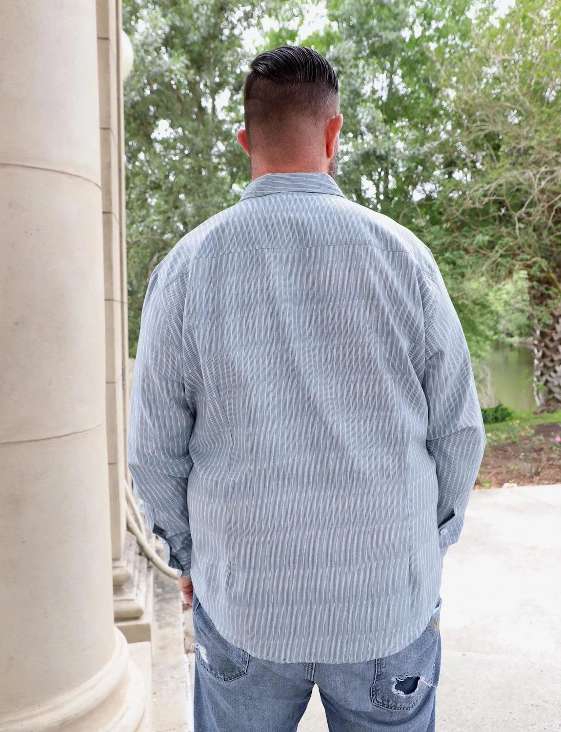 Bleu Men's Button Down Shirt