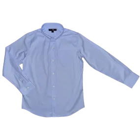 Bowen Arrow Button Down – Bluffton Blue (white logo)