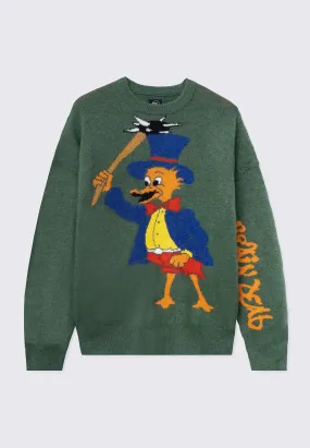 Brain Duck Novelty Knit - green