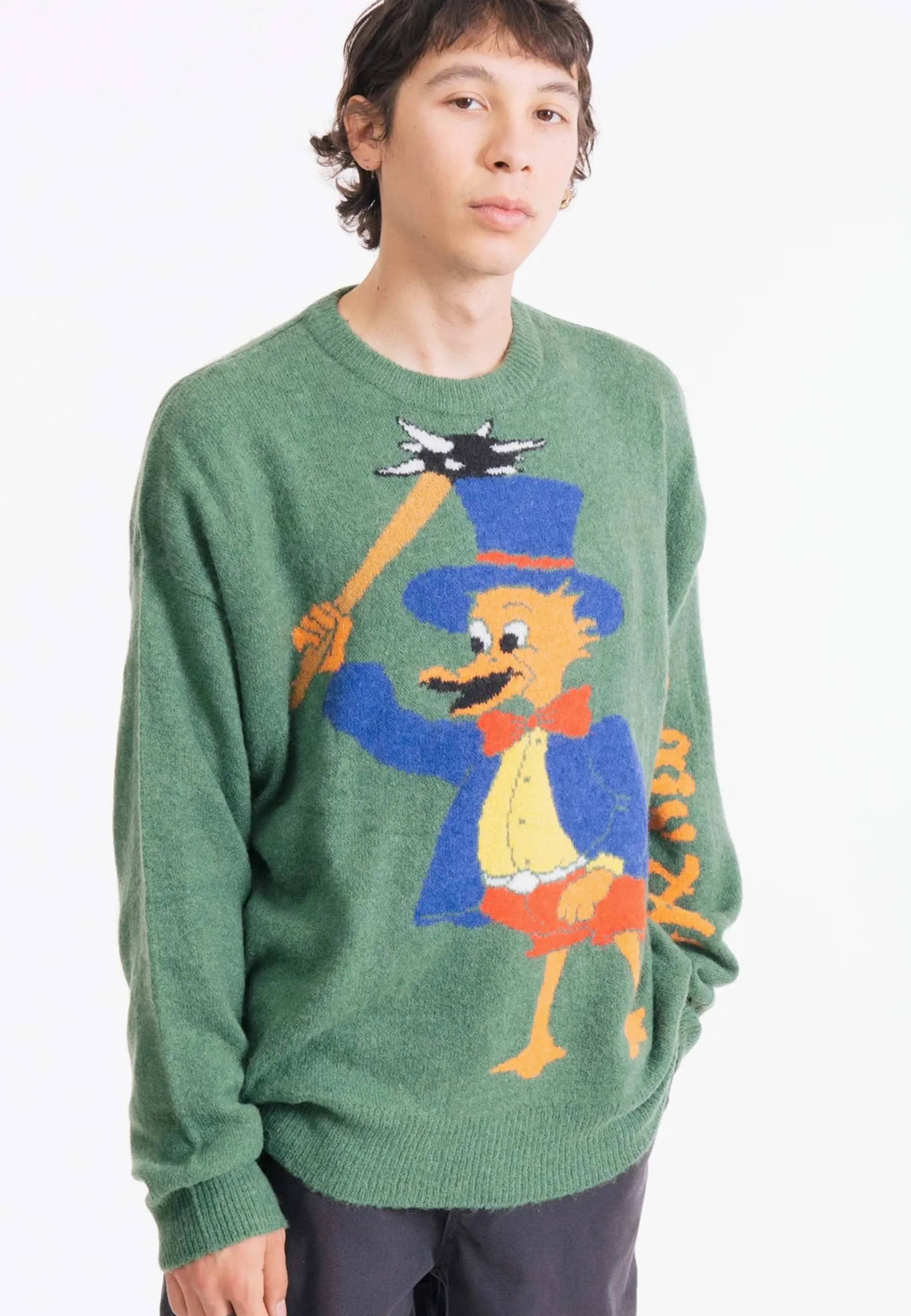 Brain Duck Novelty Knit - green