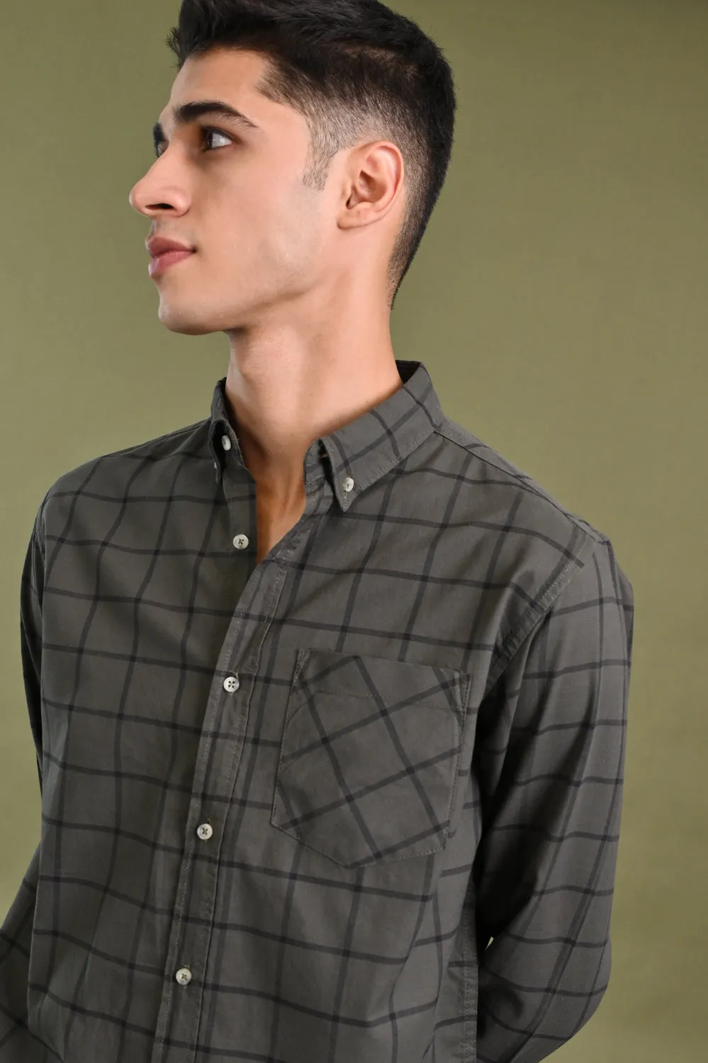 BUTTON DOWN CHECK SHIRT