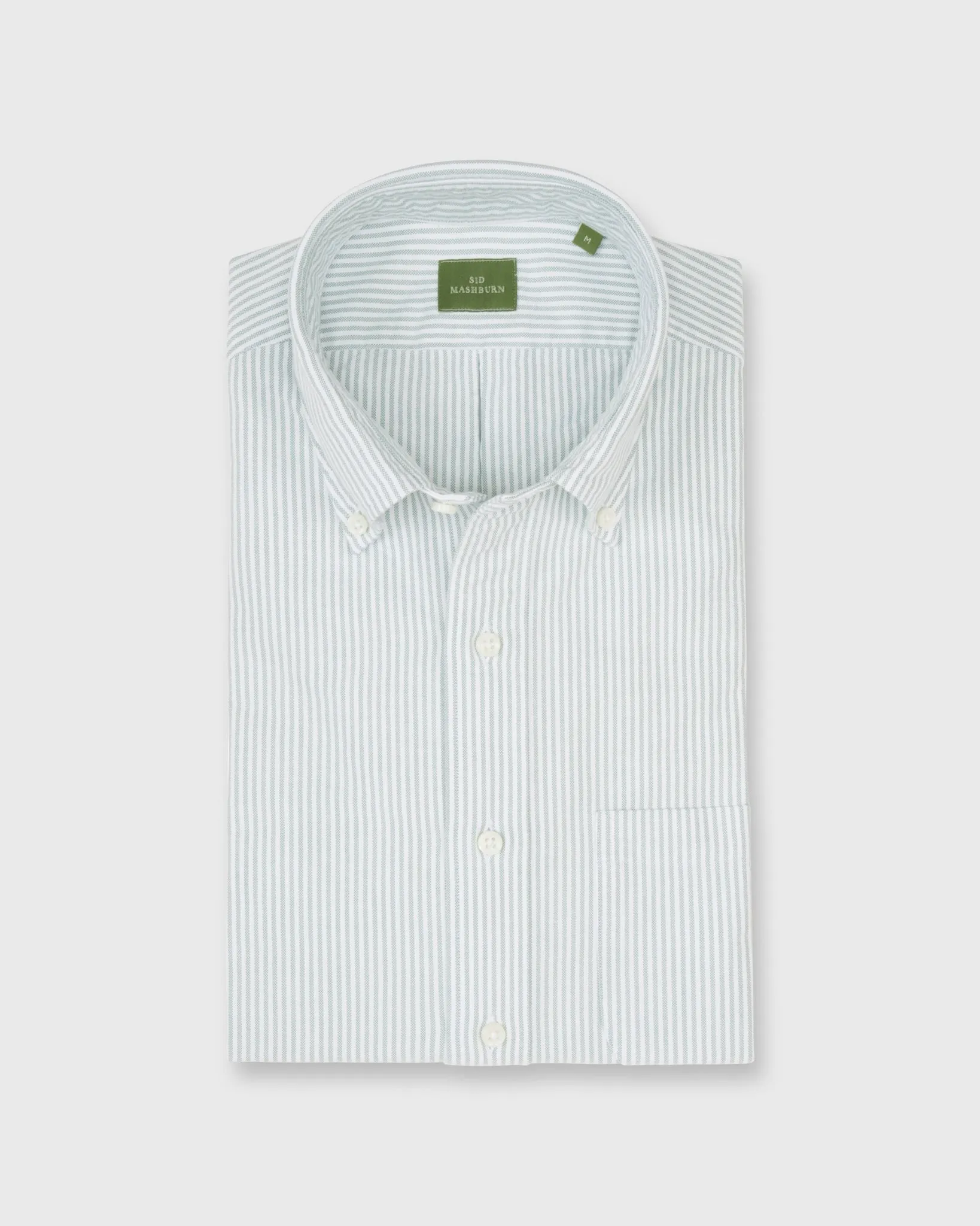 Button-Down Sport Shirt in Lovat University Stripe Oxford