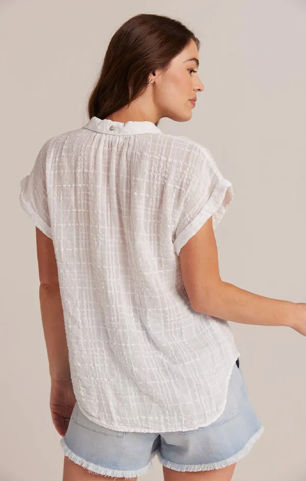 Cap Sleeve Button Down