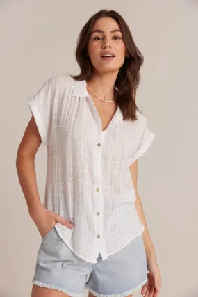 Cap Sleeve Button Down