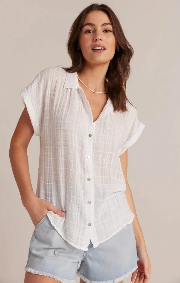 Cap Sleeve Button Down