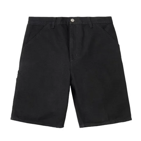 Carhartt WIP Single Knee Short - Black Rinsed