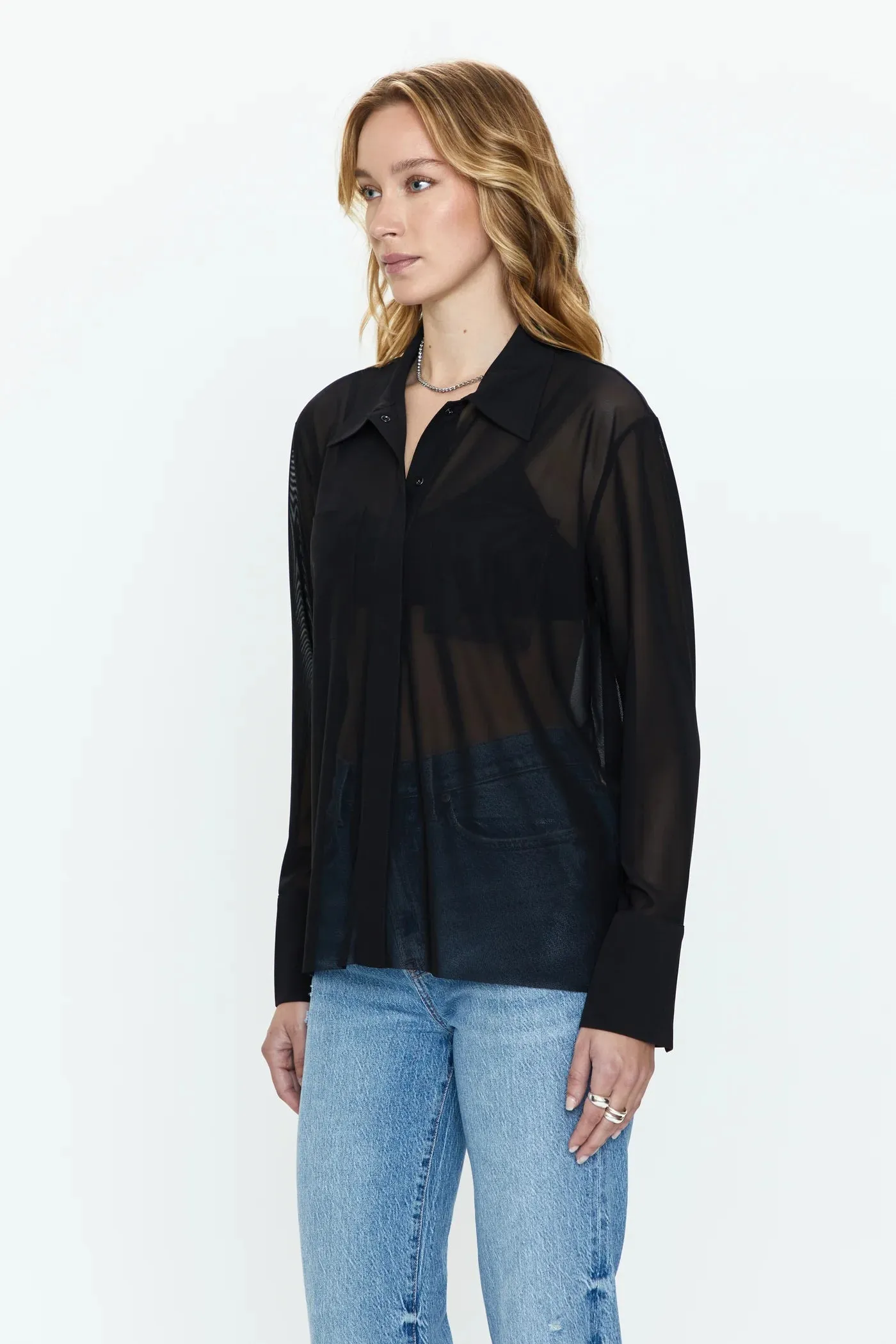 Celine Long Sleeve Button Down