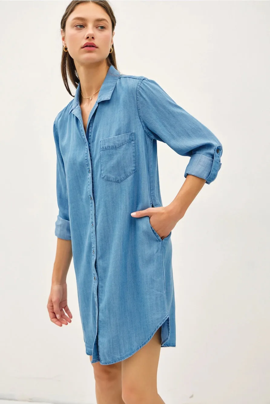 Charlotte Denim Shirt Dress