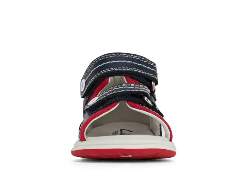 Clarks KURT in Navy/Red (Size EU 20-31)