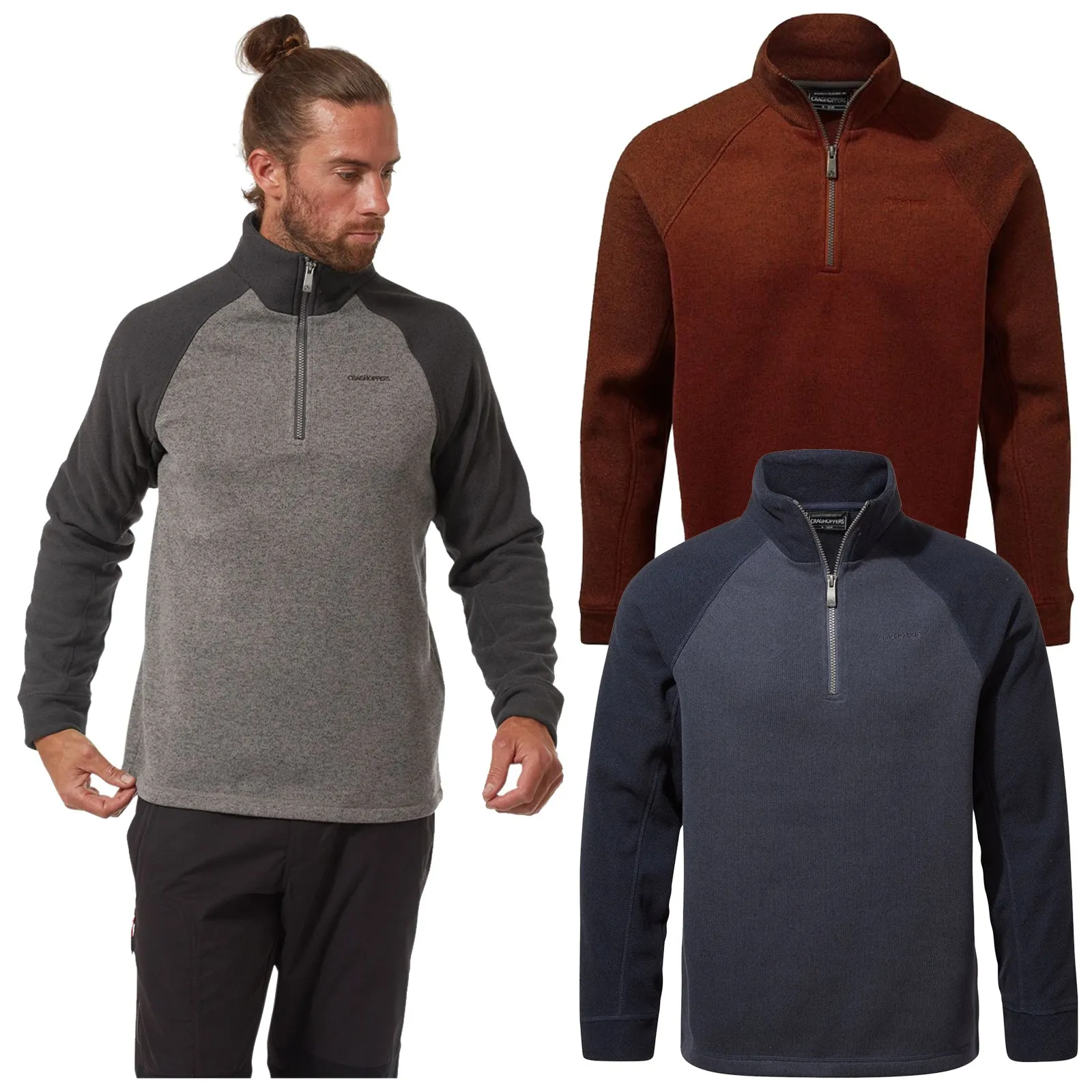 Craghoppers Mens Barker Half Zip Fleece