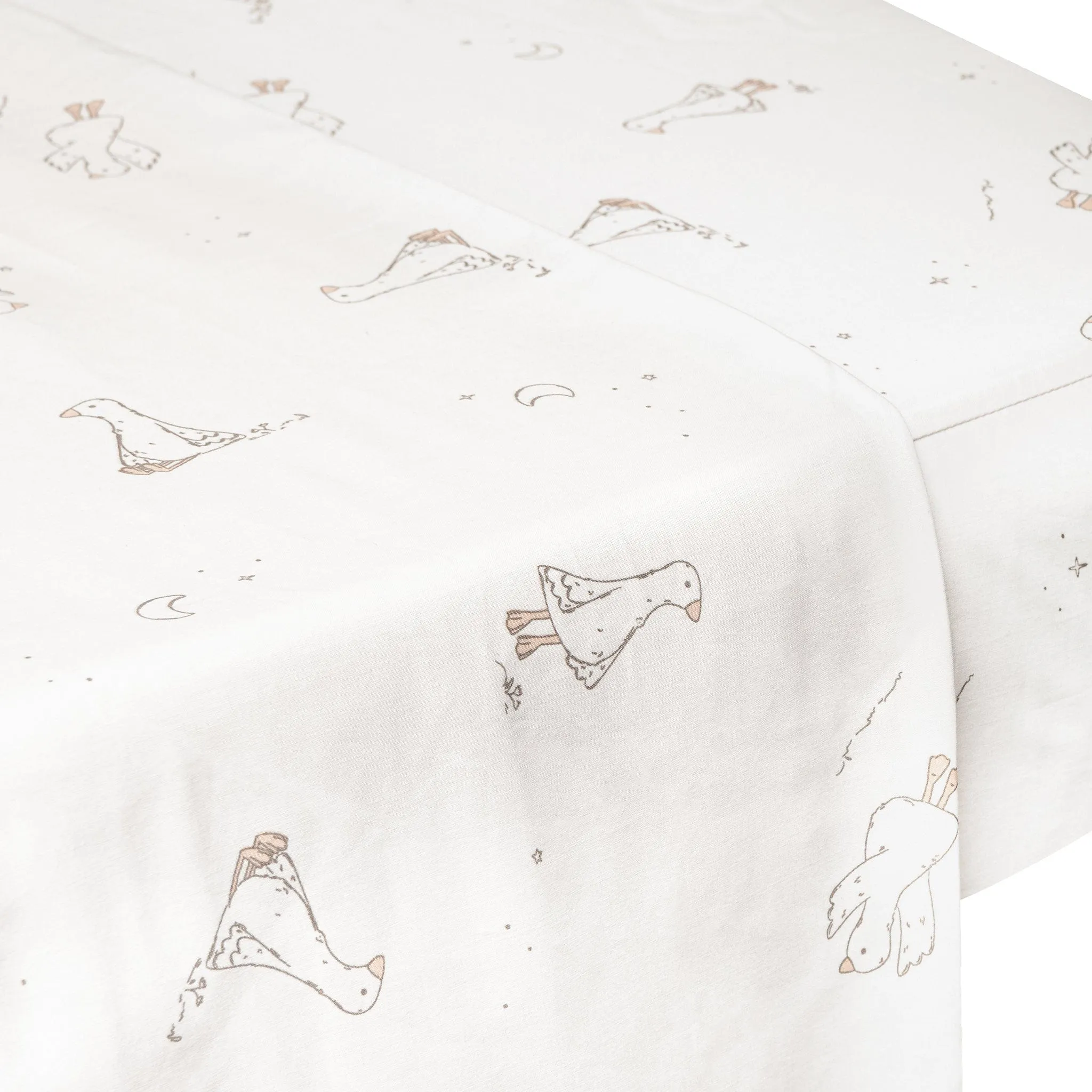 Crib flat sheet - Goose