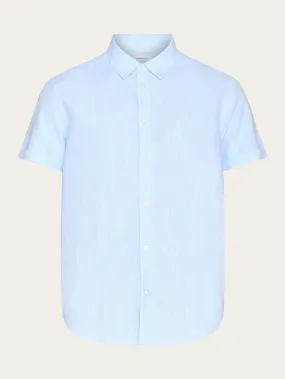 Custom fit linen short sleeve shirt - Skyway