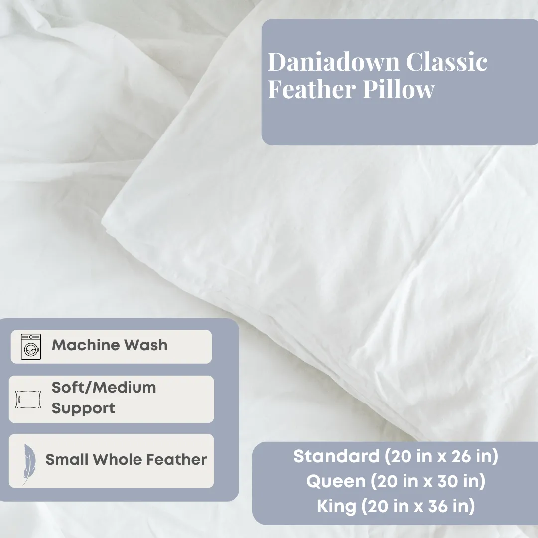 Daniadown Classic Feather Pillow