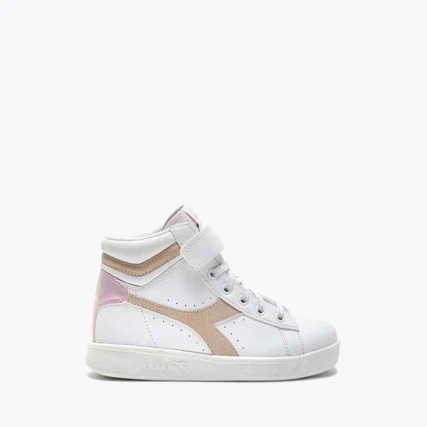 DIADORA SNEAKERS GAME P HIGH GIRL PS BIANCO-BEIGE