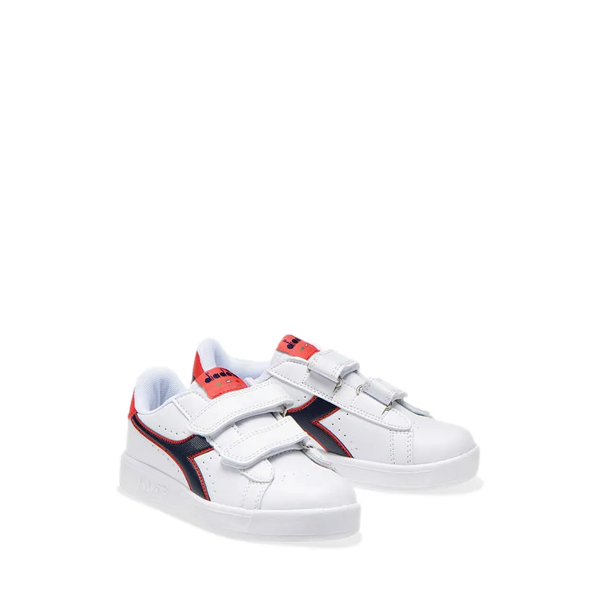 DIADORA SNEAKERS GAME P PS BIANCO-BLU-ROSSO