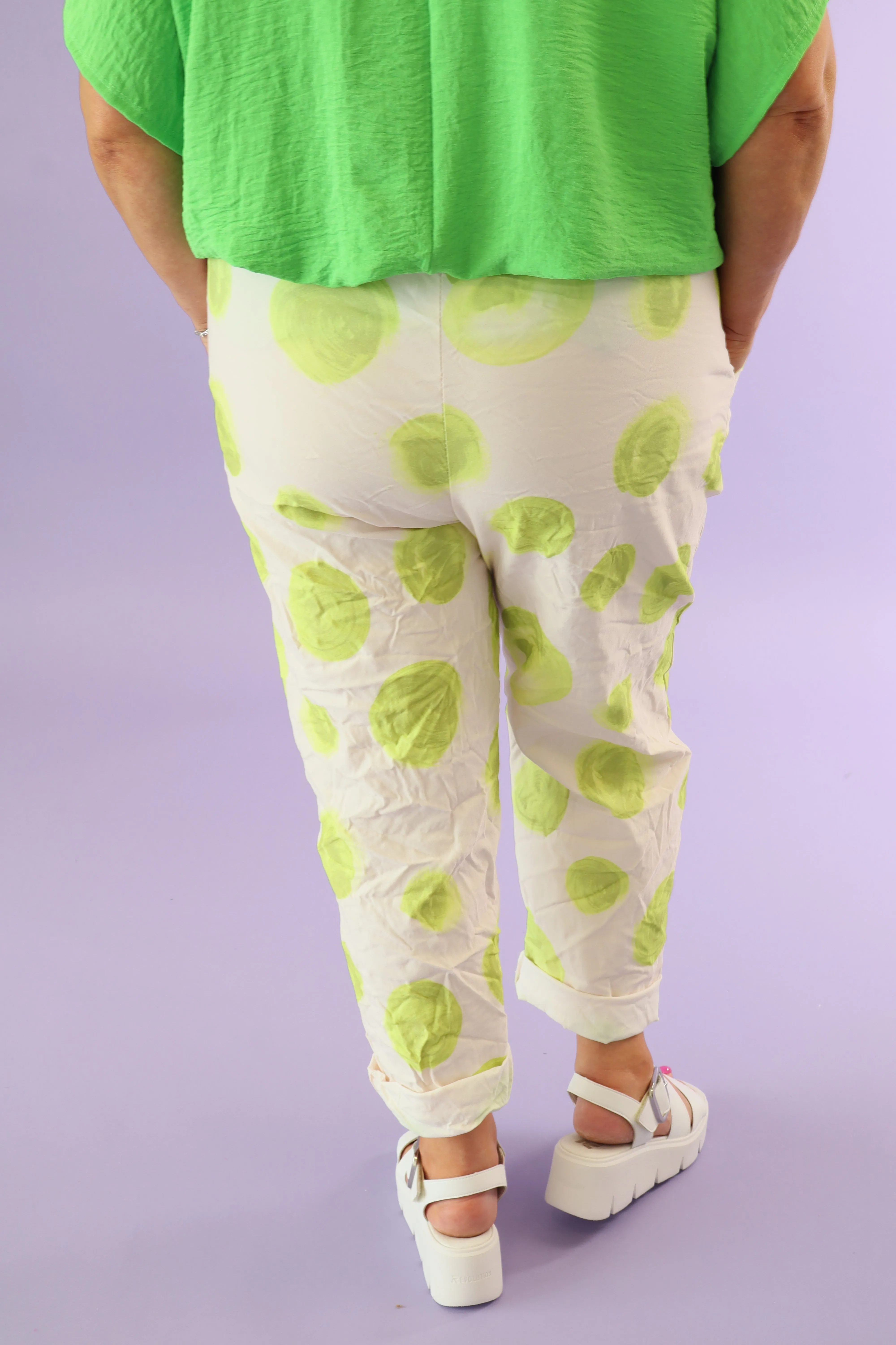 Dottie Jogger in Lime Green