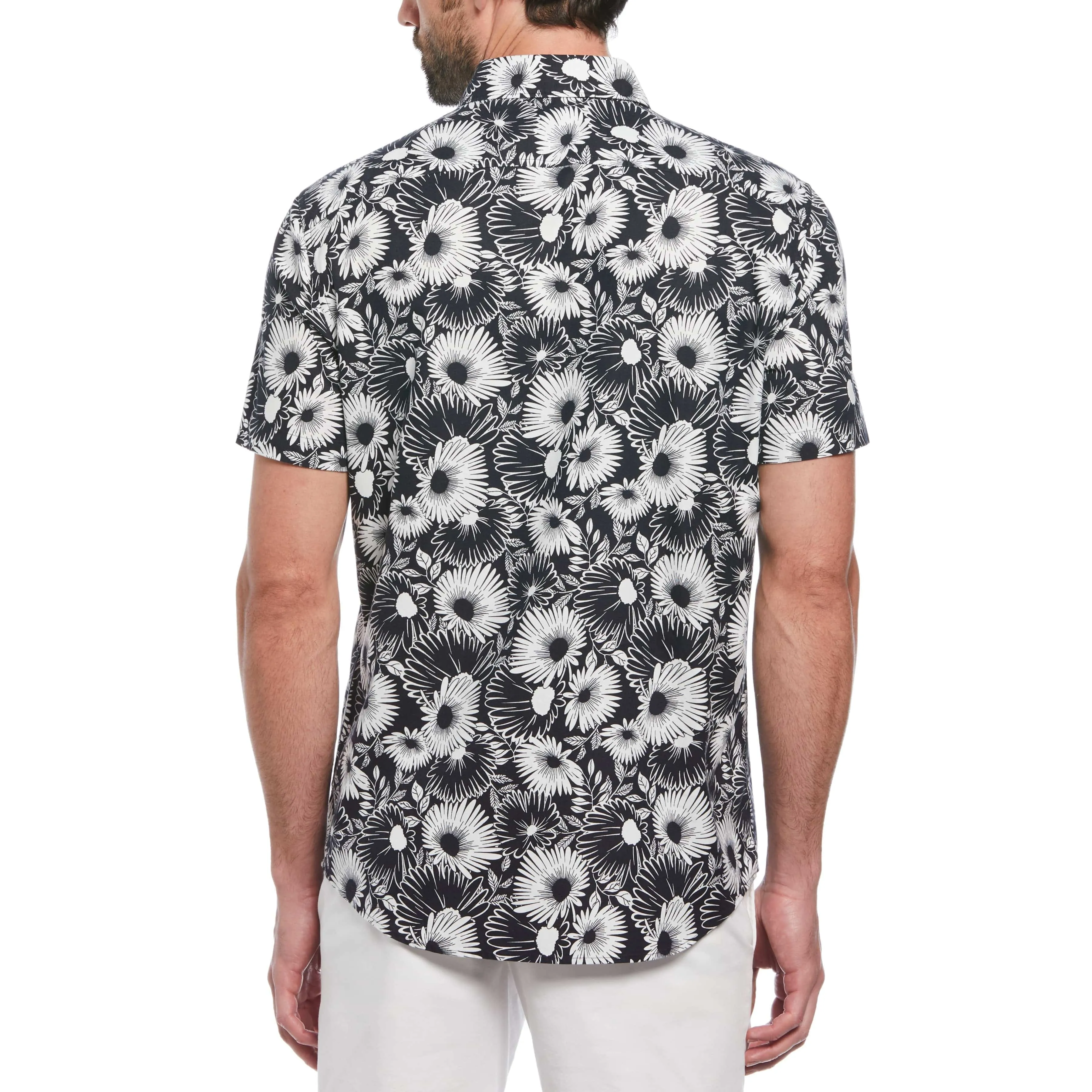 EcoVero Floral Print Button-Down Shirt