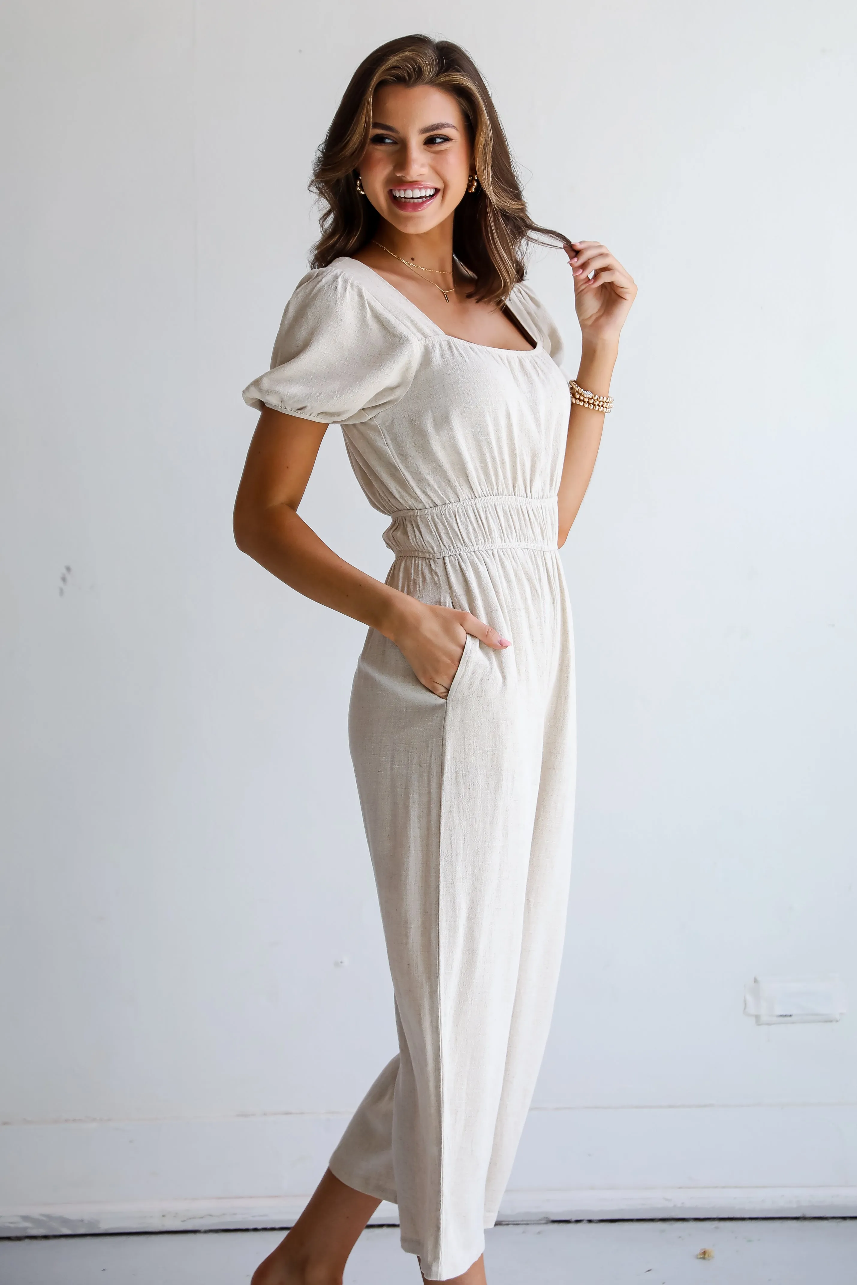 Exceptional Expression Linen Jumpsuit