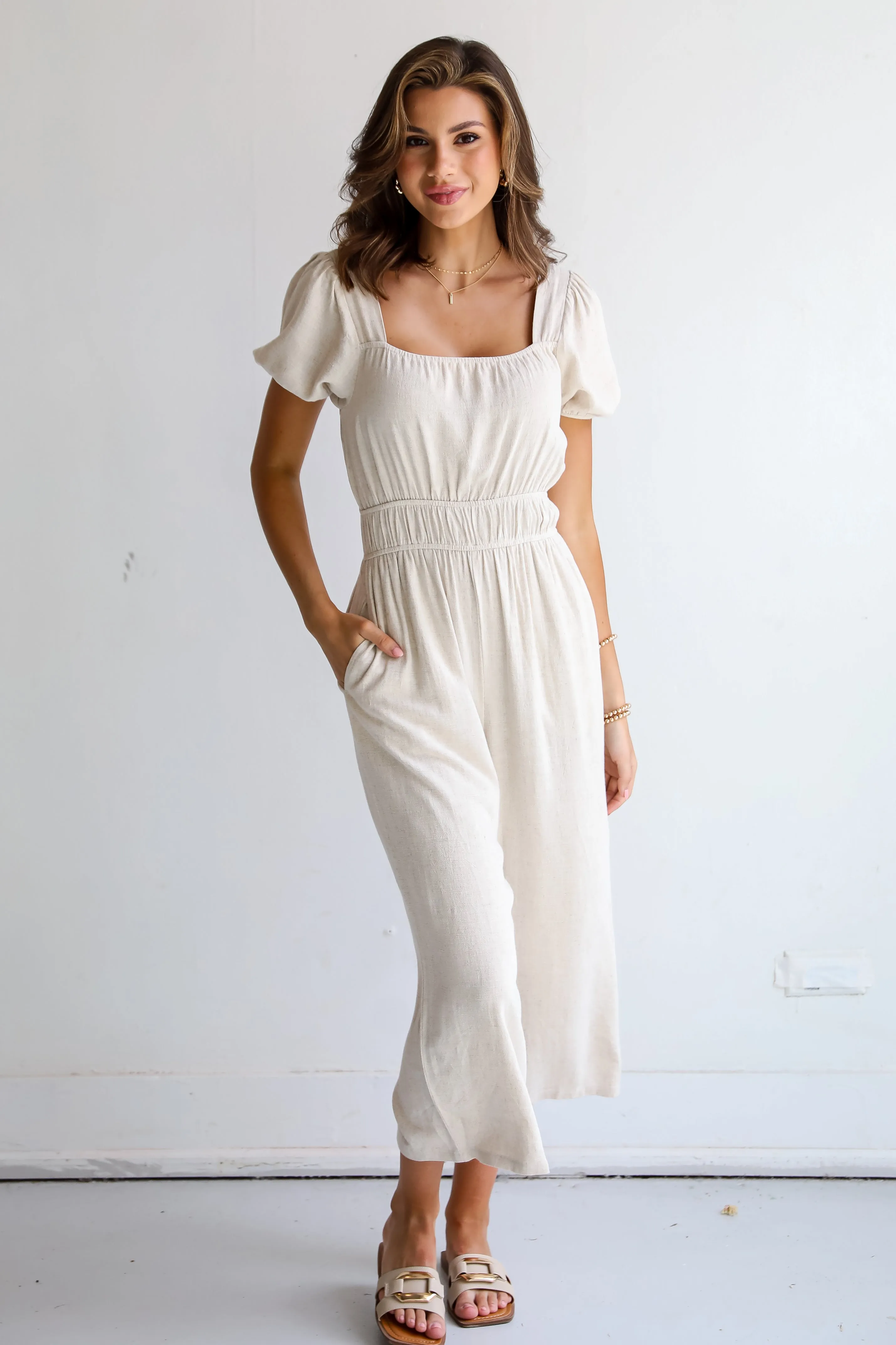 Exceptional Expression Linen Jumpsuit