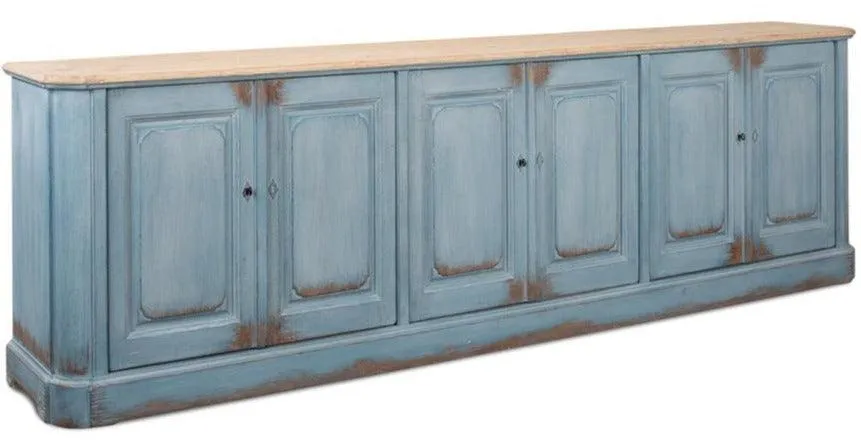 Extra Long Sky Blue Sideboard