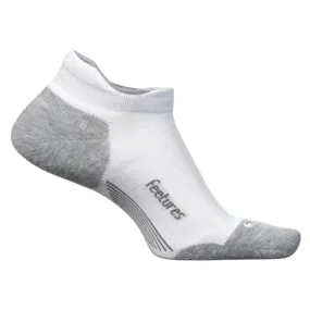 Feetures Elite Max Cushion No Show Tab White Socks (Women's)