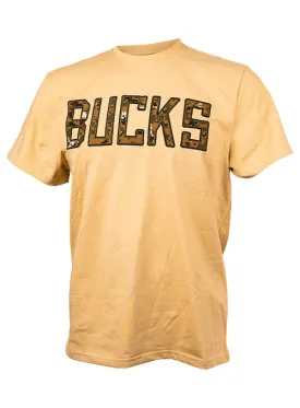 FISLL Digital Camo Cream Milwaukee Bucks T-Shirt