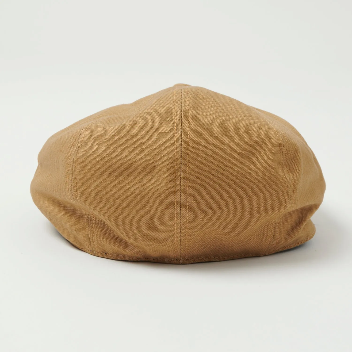 Freewheelers 1890s Style Hog Master Flat Cap - Yellow Brown