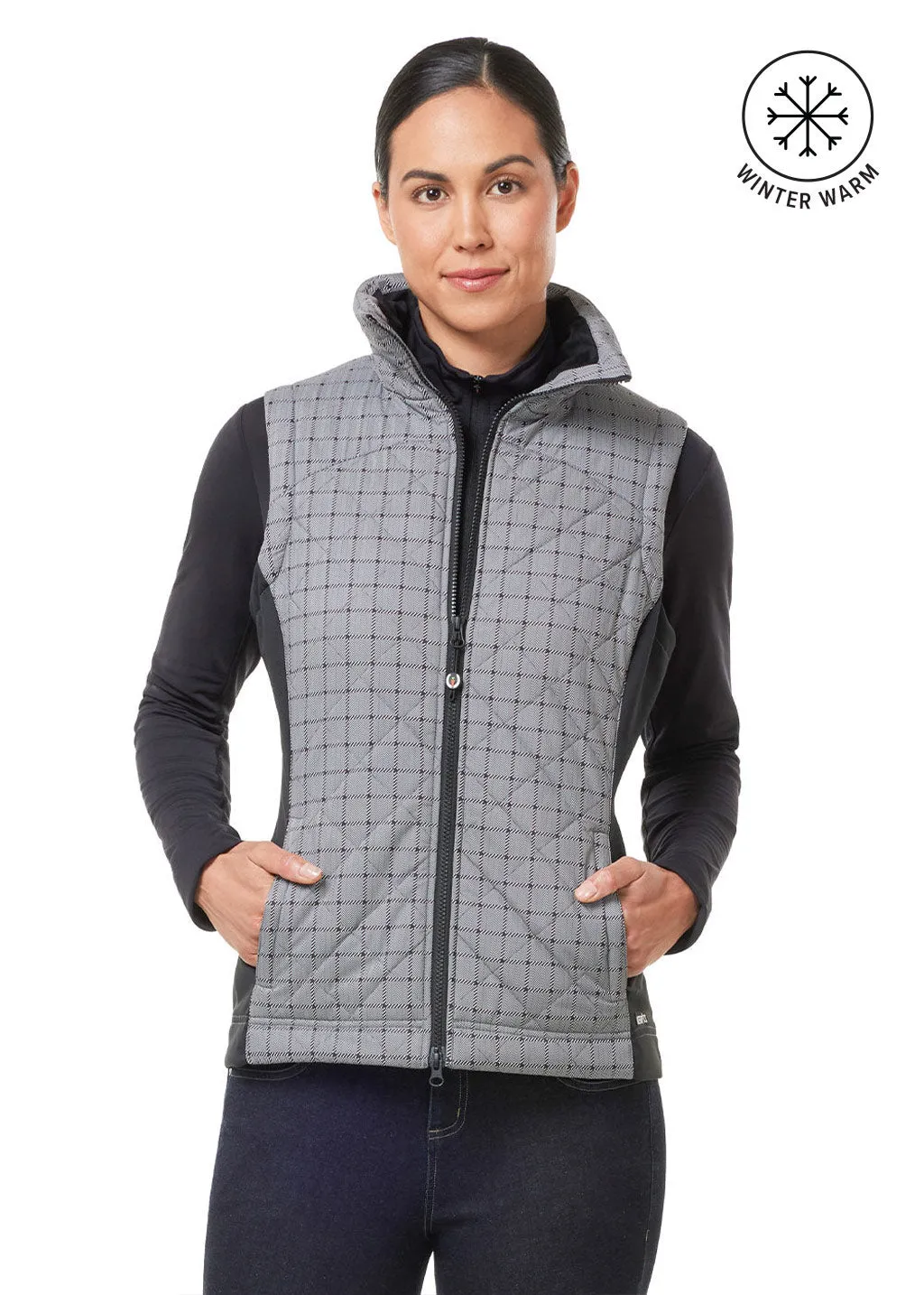 Full Motion Quilted Riding Vest - Print