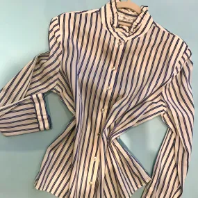 Geoffrey Beene Striped Button Down Top