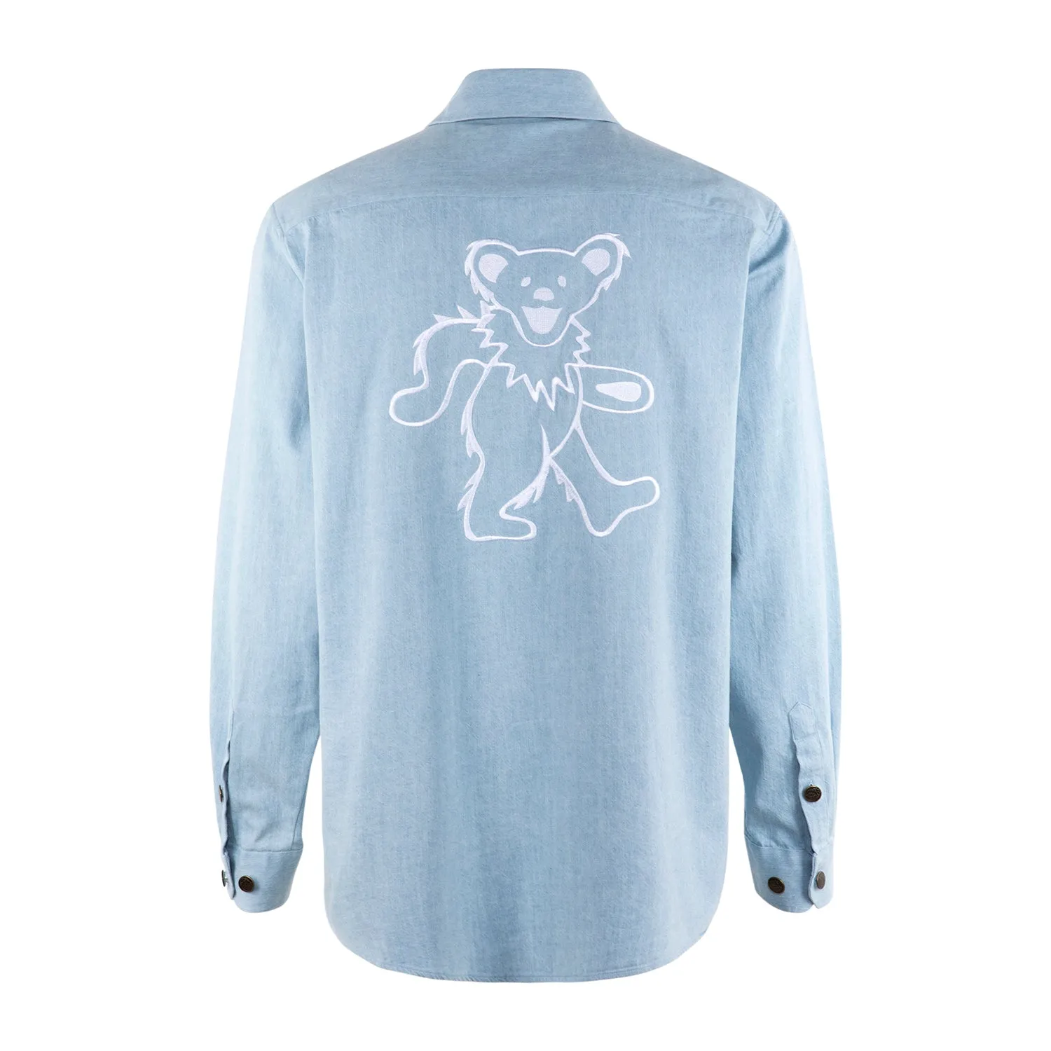 Grateful Dead | Premium Button Down | Denim Bear