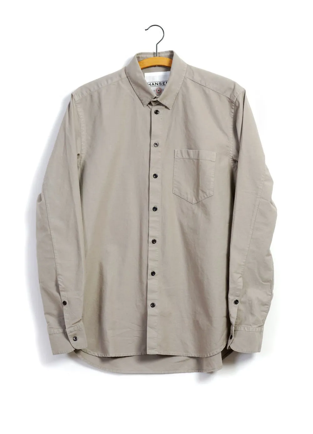 HAAKON | Hidden Button-down Shirt | Dust