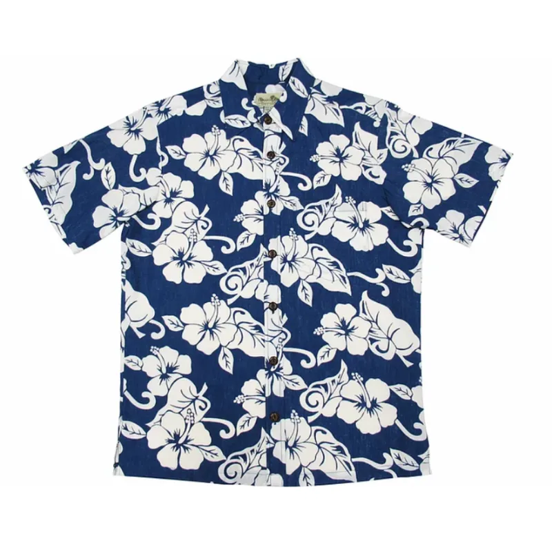 Hibiscus 2 Tone Hawaiian Shirt