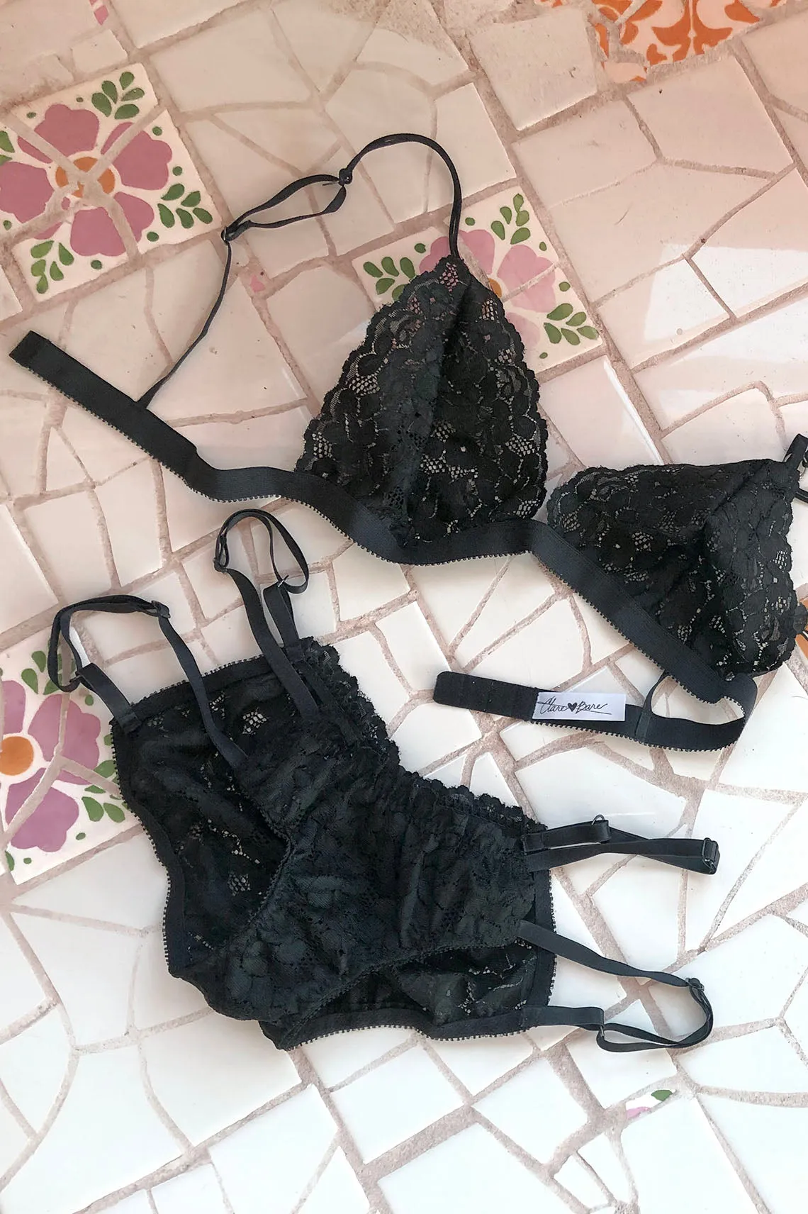 Inquietude Strappy Panty in Surplus Lace