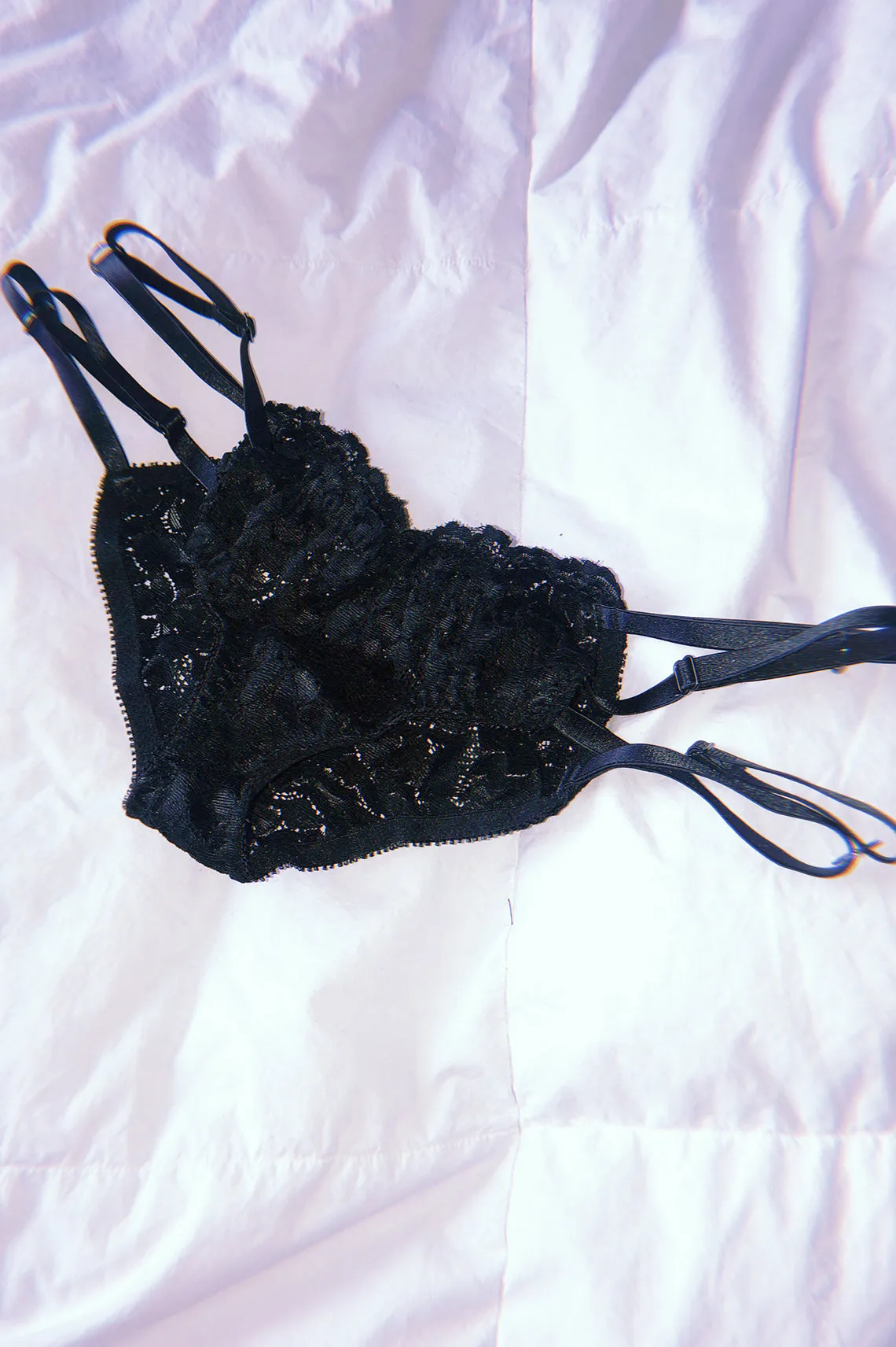 Inquietude Strappy Panty in Surplus Lace