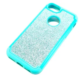 iPhone 6 6s 7 8 Shockproof light blue glitter phone case