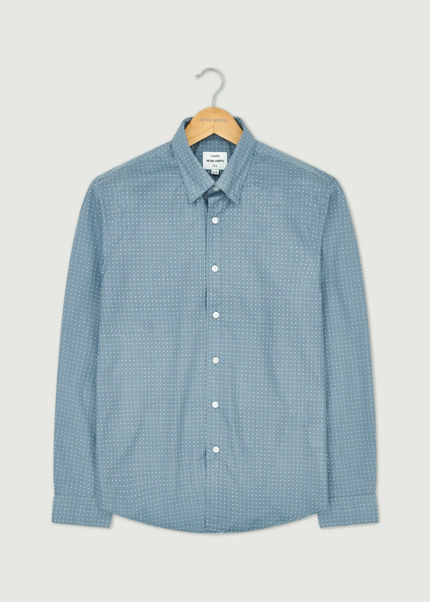 Lancel Long Sleeve Shirt - Grey/White