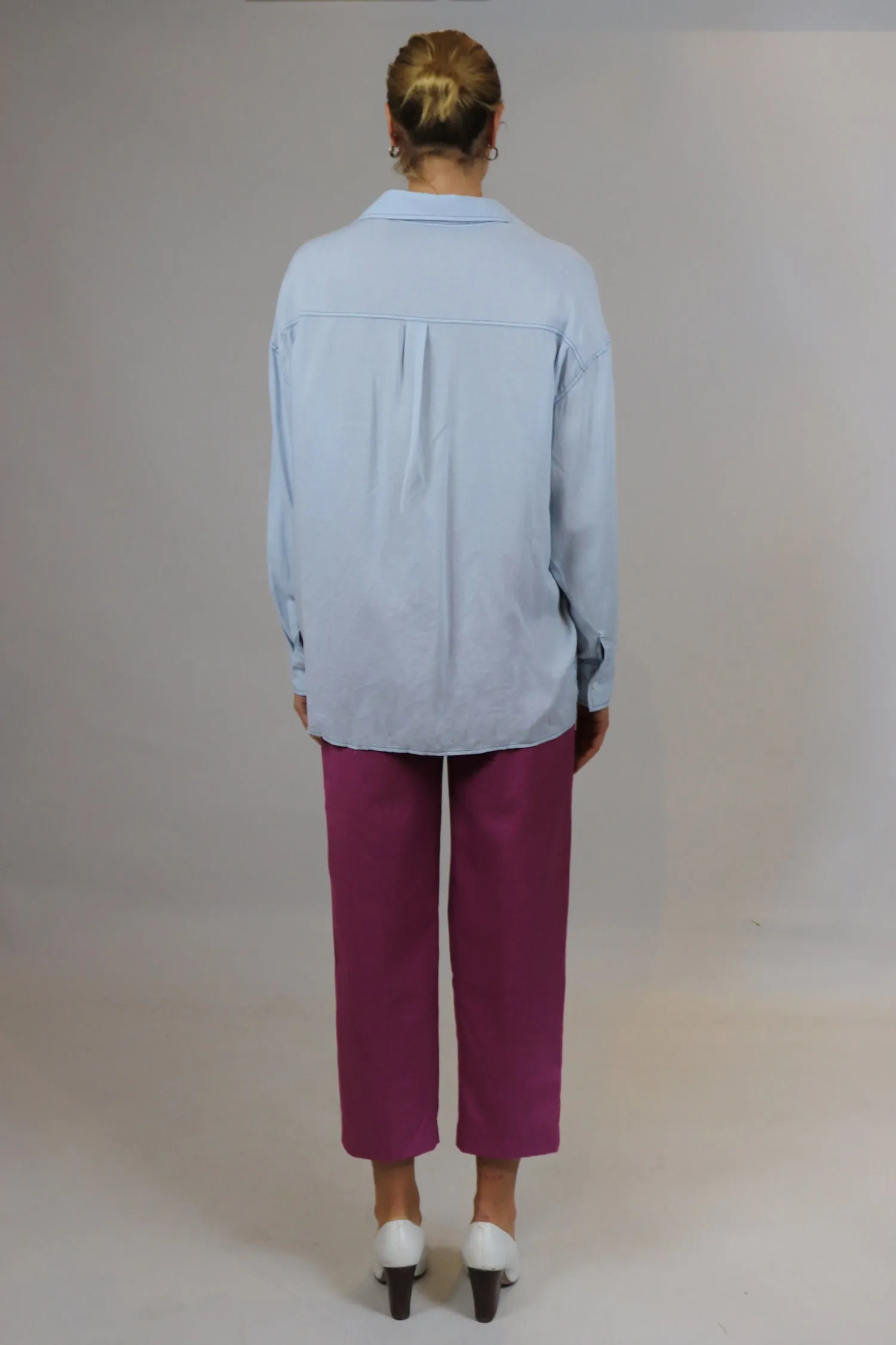 Light Blue Buttoned Down Top