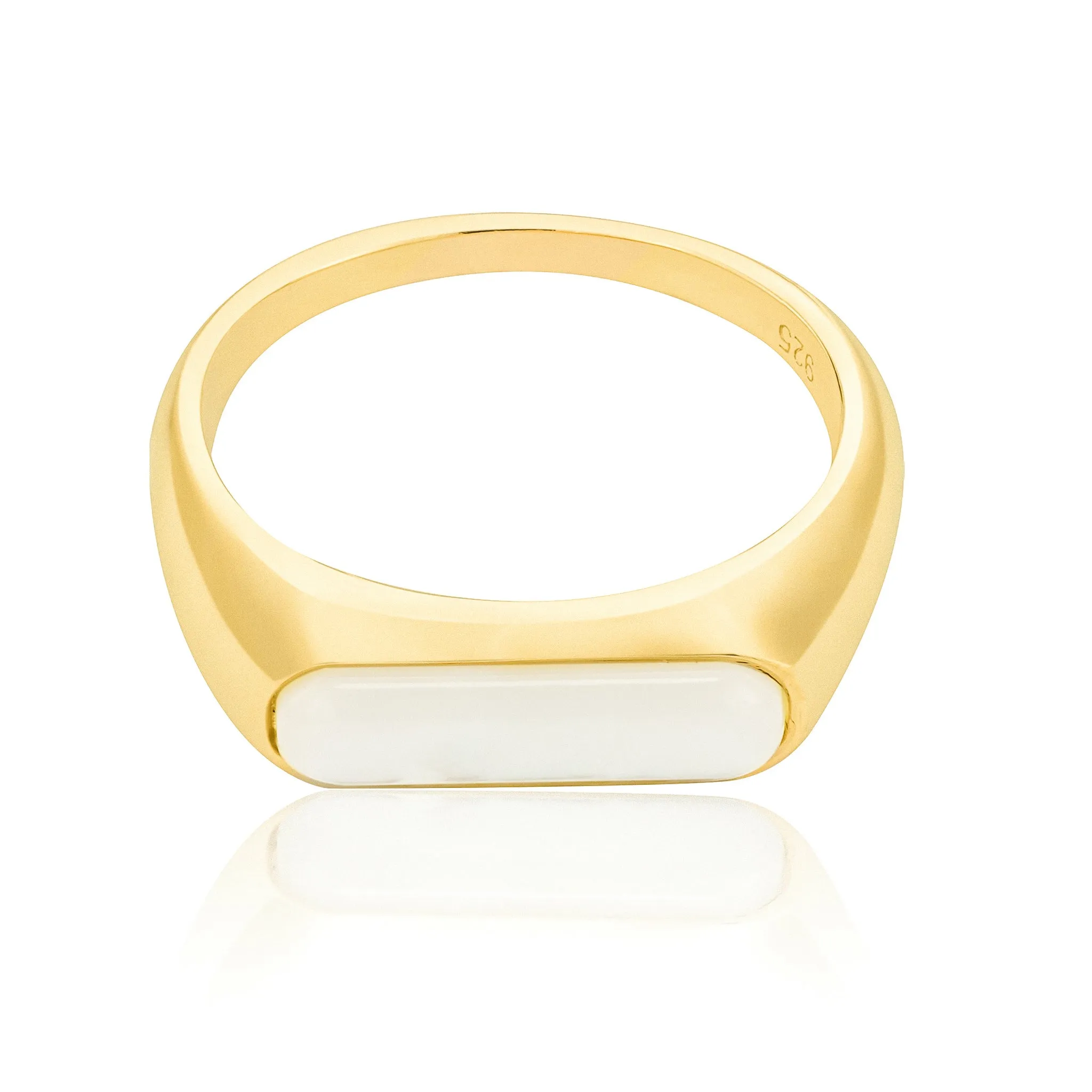 Mae Pearl Signet Ring