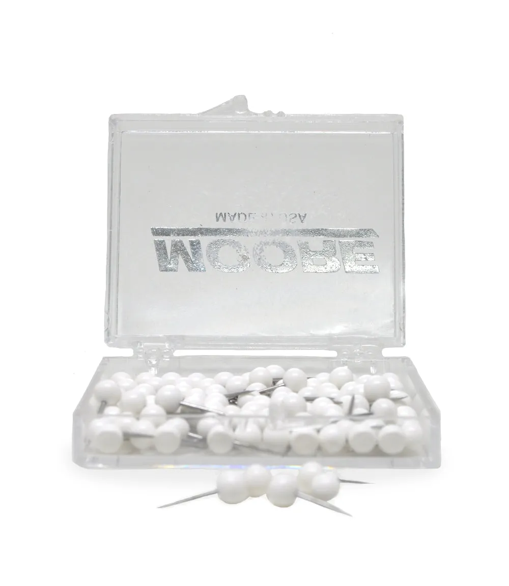 MapTacks 100 Tacks to a Box (Black or White)