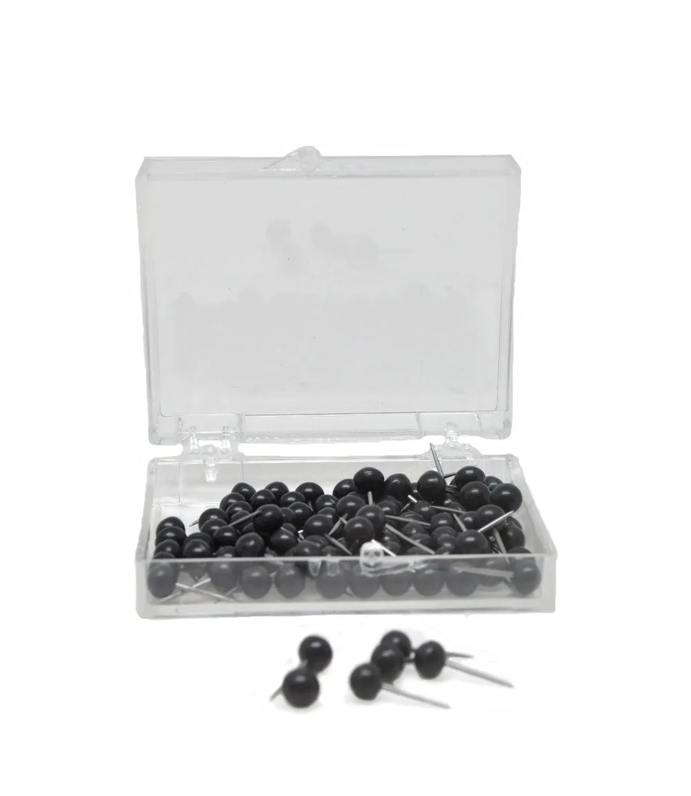 MapTacks 100 Tacks to a Box (Black or White)