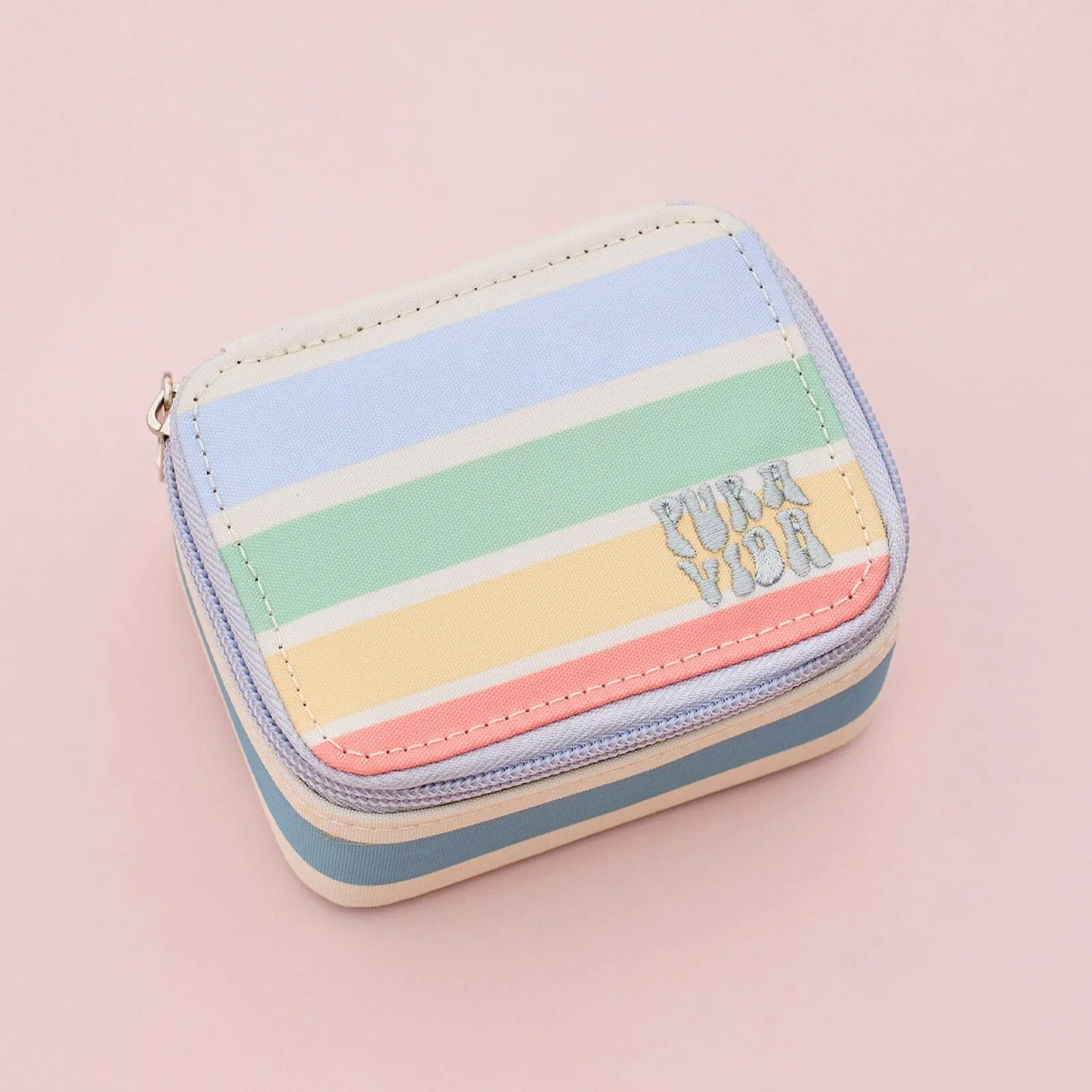 Mini Retro Stripe Jewelry Case