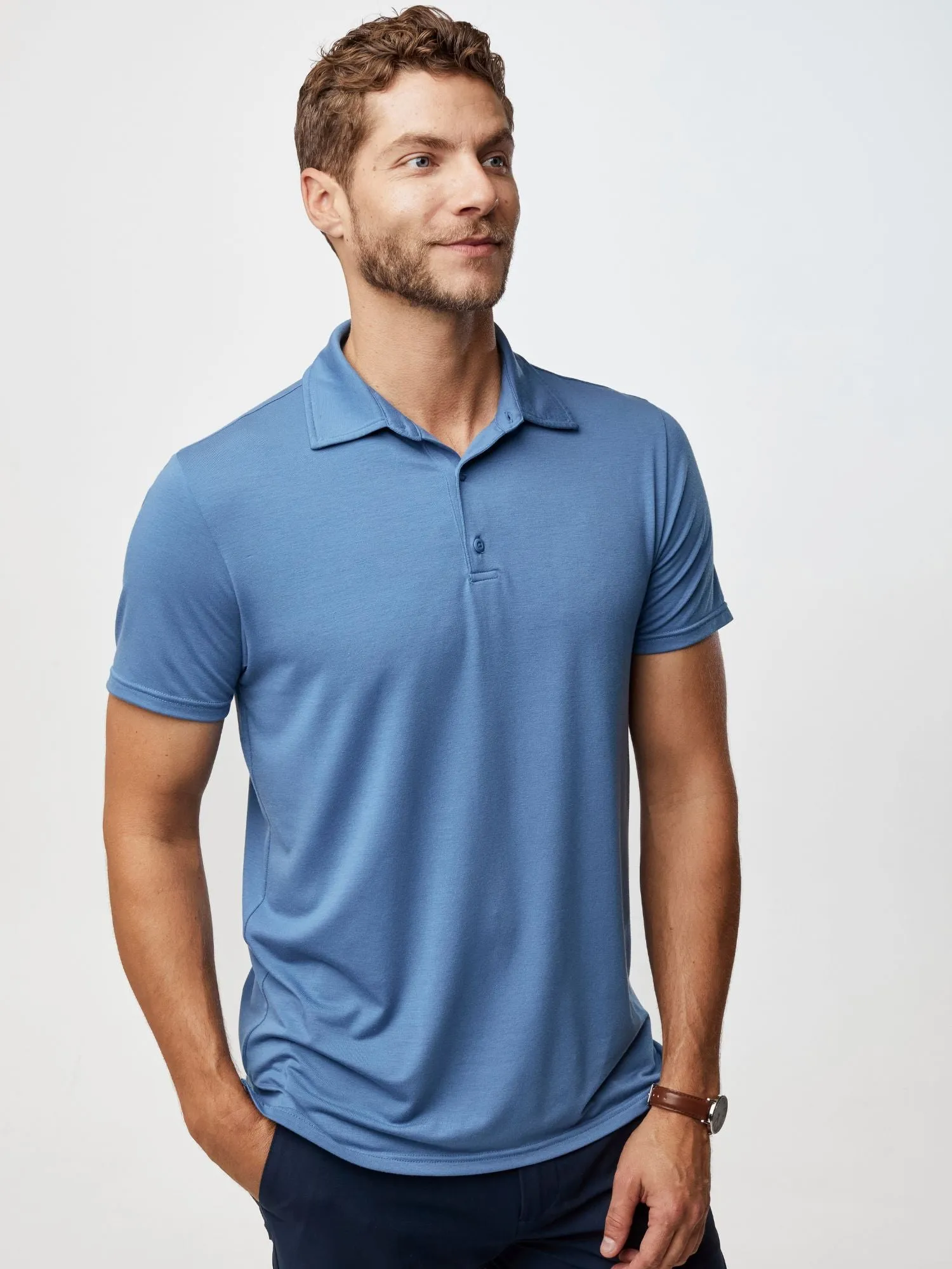 Monsoon Blue Performance Polo