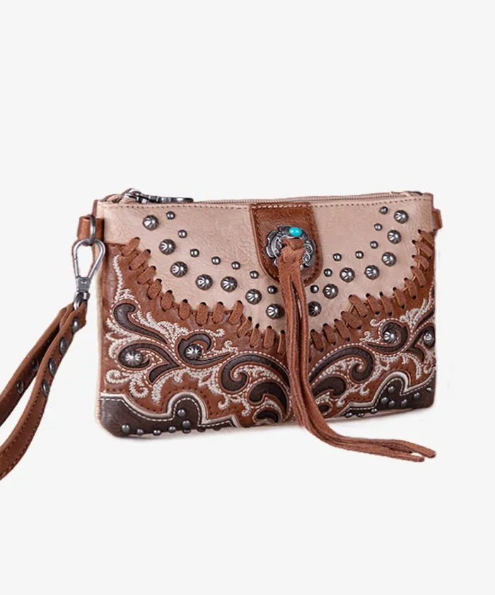 Montana West Cut-Out Floral Wristlet