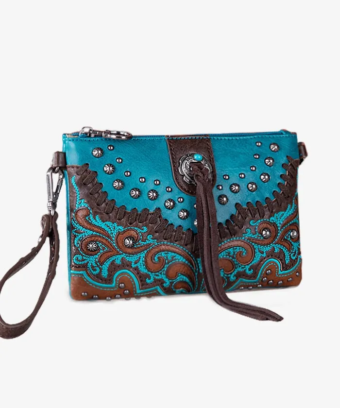 Montana West Cut-Out Floral Wristlet