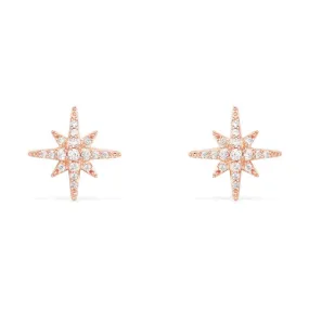 Météorites Stud Earrings - Pink Silver