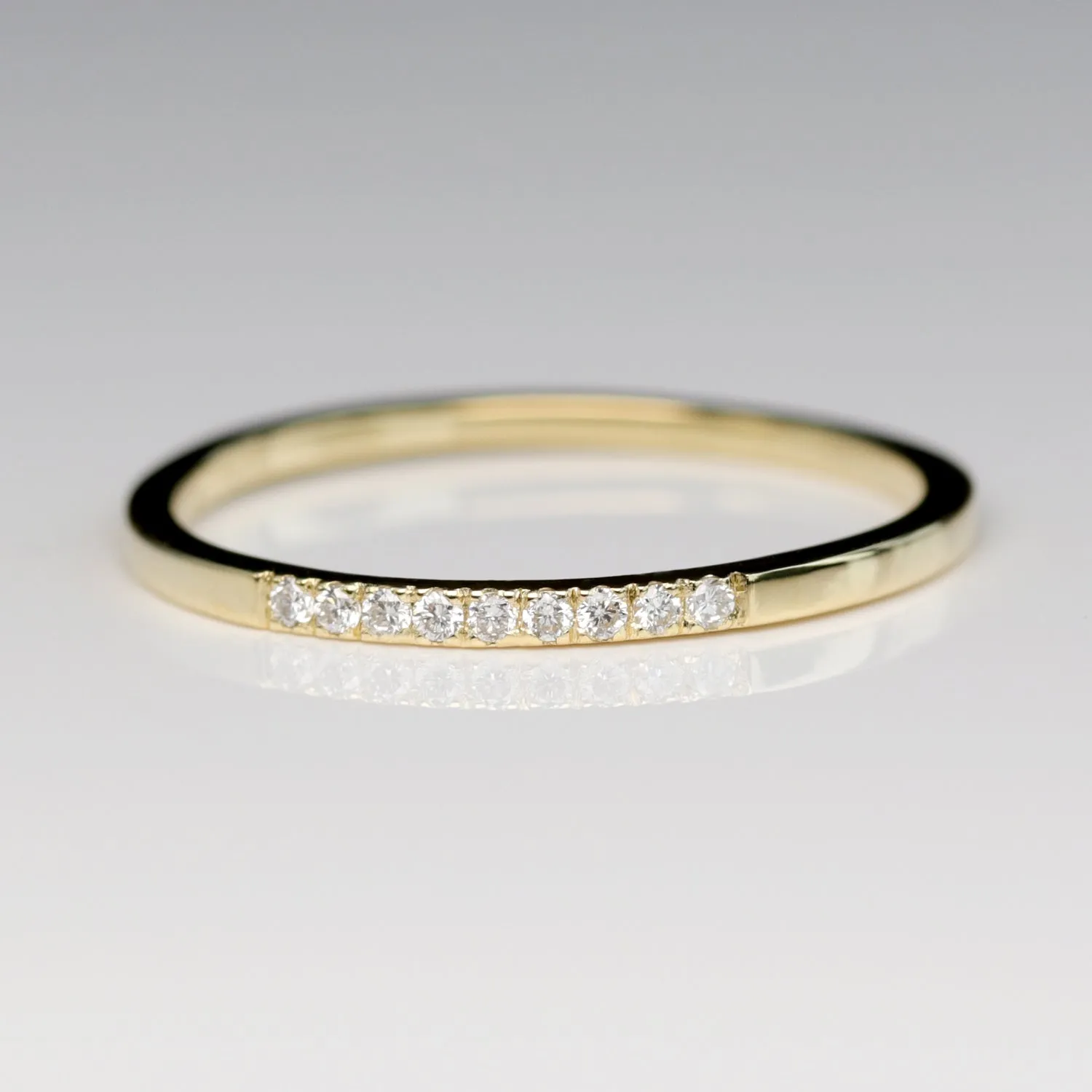 Nine Stone Diamond Stacking Ring