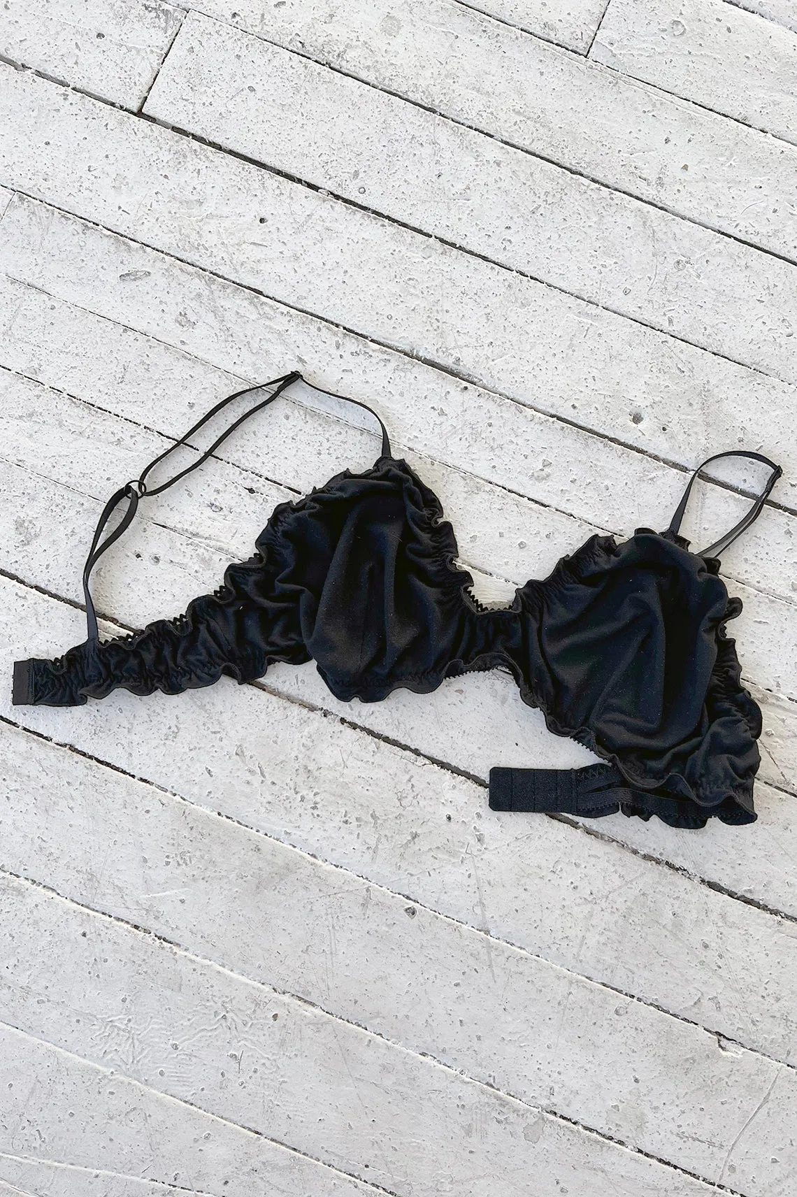 Oleander Bralette in Black Tencel Modal Jersey