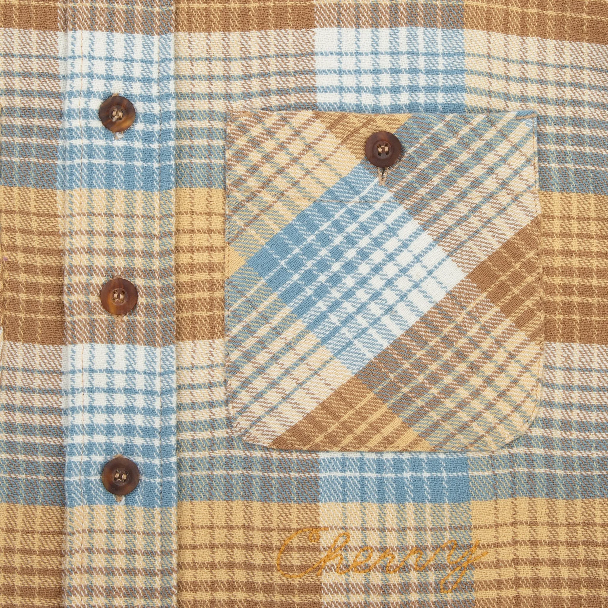 Plaid Overshirt (Beige)